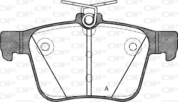 Open Parts BPA1516.10 - Kit pastiglie freno, Freno a disco autozon.pro