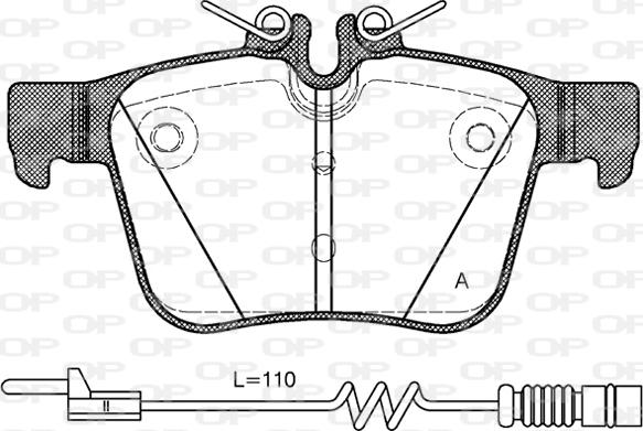 Open Parts BPA1516.20 - Kit pastiglie freno, Freno a disco autozon.pro