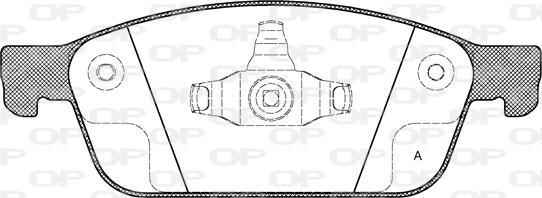 Open Parts BPA1510.10 - Kit pastiglie freno, Freno a disco autozon.pro