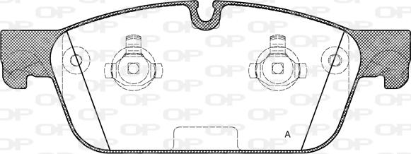 Open Parts BPA1511.00 - Kit pastiglie freno, Freno a disco autozon.pro