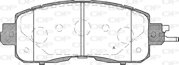 Open Parts BPA1517.04 - Kit pastiglie freno, Freno a disco autozon.pro