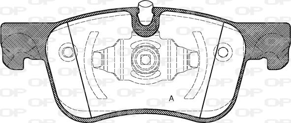 Open Parts BPA1580.00 - Kit pastiglie freno, Freno a disco autozon.pro