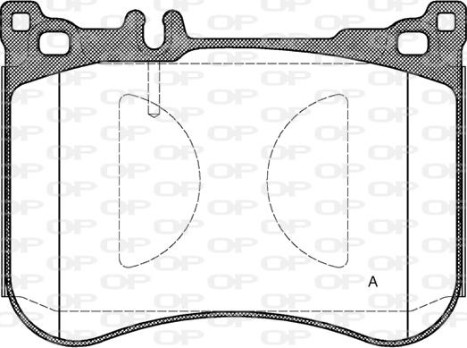 Open Parts BPA1534.00 - Kit pastiglie freno, Freno a disco autozon.pro