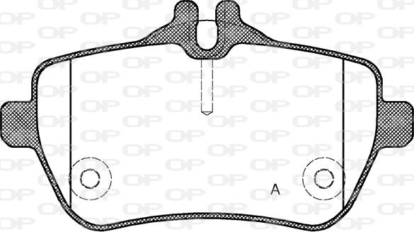 Open Parts BPA1535.00 - Kit pastiglie freno, Freno a disco autozon.pro