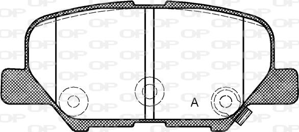 Open Parts BPA1536.02 - Kit pastiglie freno, Freno a disco autozon.pro