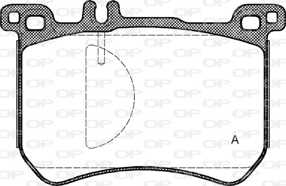 Open Parts BPA1533.00 - Kit pastiglie freno, Freno a disco autozon.pro