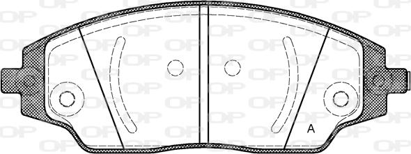 Open Parts BPA1537.02 - Kit pastiglie freno, Freno a disco autozon.pro