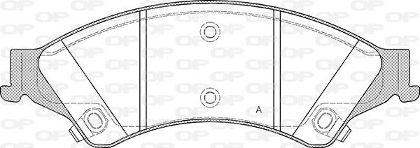 Open Parts BPA1524.02 - Kit pastiglie freno, Freno a disco autozon.pro