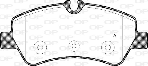 Open Parts BPA1521.00 - Kit pastiglie freno, Freno a disco autozon.pro