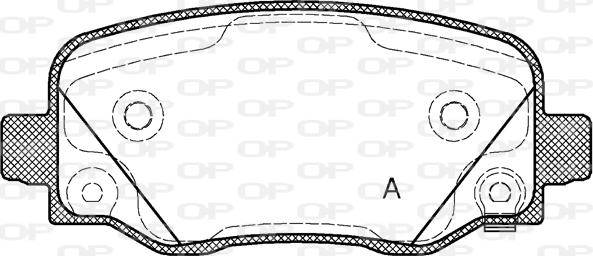 Open Parts BPA1578.02 - Kit pastiglie freno, Freno a disco autozon.pro