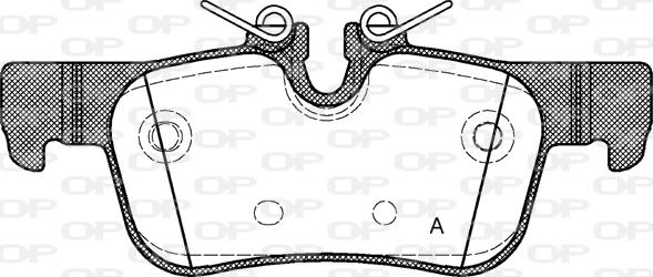 Open Parts BPA1573.00 - Kit pastiglie freno, Freno a disco autozon.pro