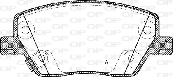 Open Parts BPA1695.02 - Kit pastiglie freno, Freno a disco autozon.pro