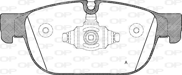 Open Parts BPA1696.00 - Kit pastiglie freno, Freno a disco autozon.pro