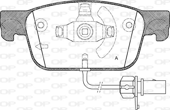 Open Parts BPA1692.01 - Kit pastiglie freno, Freno a disco autozon.pro