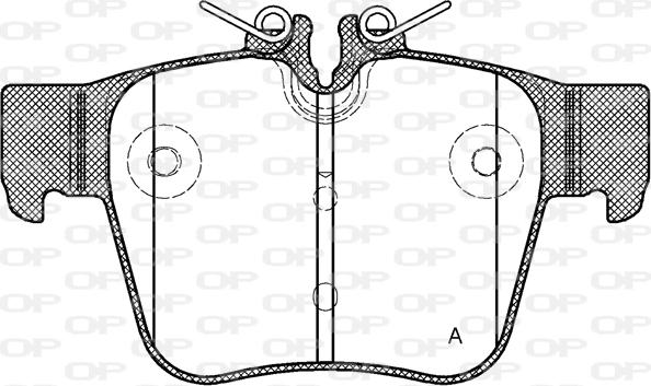 Open Parts BPA1697.00 - Kit pastiglie freno, Freno a disco autozon.pro