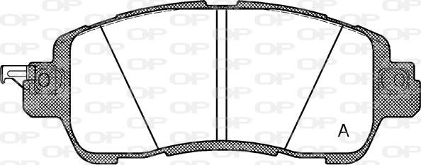 Open Parts BPA1656.04 - Kit pastiglie freno, Freno a disco autozon.pro