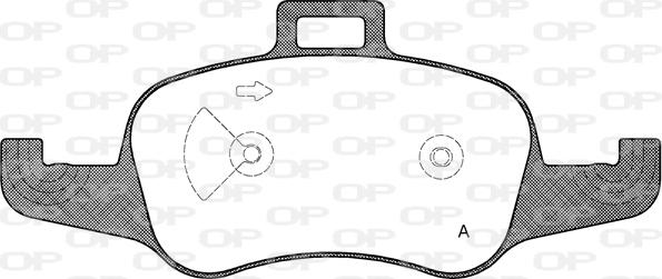 Open Parts BPA1653.00 - Kit pastiglie freno, Freno a disco autozon.pro