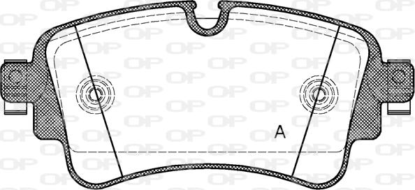 Open Parts BPA1669.08 - Kit pastiglie freno, Freno a disco autozon.pro