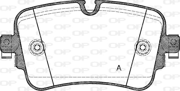 Open Parts BPA1668.08 - Kit pastiglie freno, Freno a disco autozon.pro