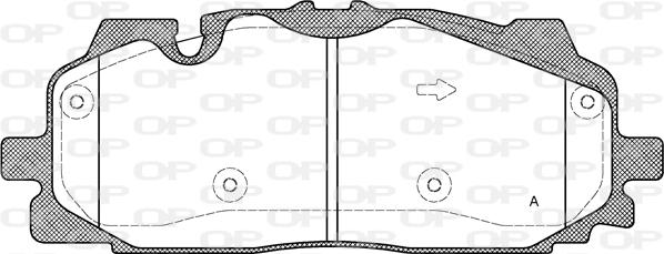 Open Parts BPA1667.00 - Kit pastiglie freno, Freno a disco autozon.pro