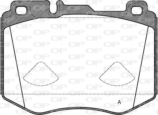 Open Parts BPA1604.00 - Kit pastiglie freno, Freno a disco autozon.pro