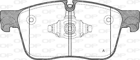 Open Parts BPA1683.00 - Kit pastiglie freno, Freno a disco autozon.pro