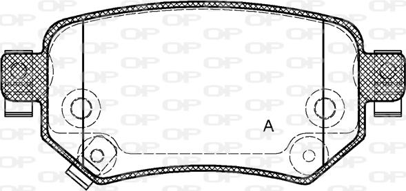 Open Parts BPA1682.02 - Kit pastiglie freno, Freno a disco autozon.pro