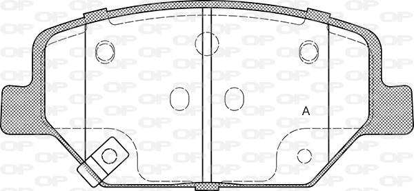 Open Parts BPA1631.02 - Kit pastiglie freno, Freno a disco autozon.pro