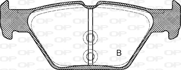 Open Parts BPA1638.02 - Kit pastiglie freno, Freno a disco autozon.pro