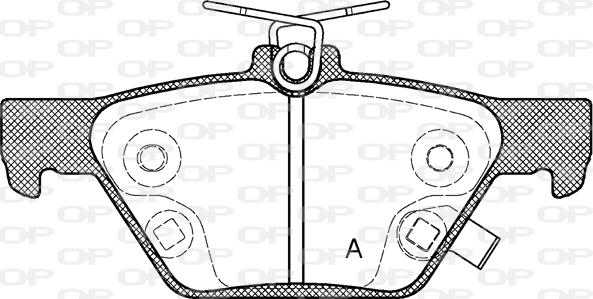 Open Parts BPA1638.02 - Kit pastiglie freno, Freno a disco autozon.pro