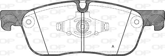 Open Parts BPA1633.00 - Kit pastiglie freno, Freno a disco autozon.pro