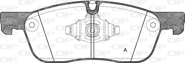 Open Parts BPA1633.10 - Kit pastiglie freno, Freno a disco autozon.pro