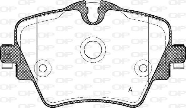 Open Parts BPA1625.08 - Kit pastiglie freno, Freno a disco autozon.pro