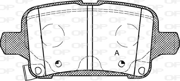 Open Parts BPA1628.02 - Kit pastiglie freno, Freno a disco autozon.pro