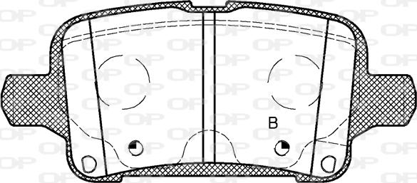 Open Parts BPA1628.02 - Kit pastiglie freno, Freno a disco autozon.pro