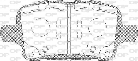 Open Parts BPA1628.12 - Kit pastiglie freno, Freno a disco autozon.pro