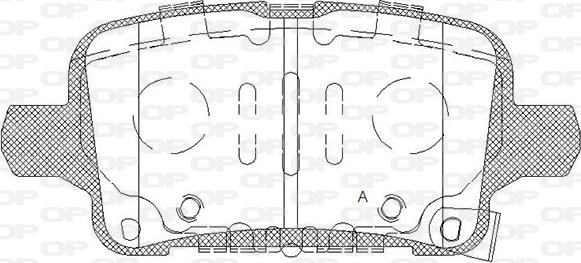 Open Parts BPA1628.12 - Kit pastiglie freno, Freno a disco autozon.pro