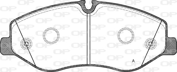 Open Parts BPA1623.00 - Kit pastiglie freno, Freno a disco autozon.pro