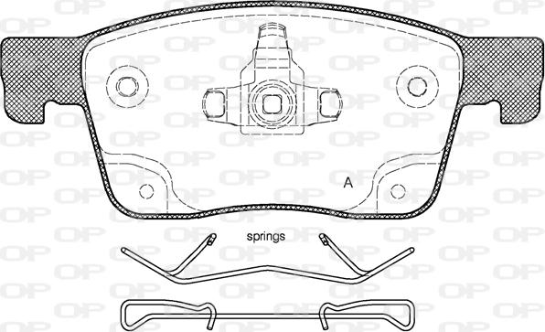 Open Parts BPA1679.02 - Kit pastiglie freno, Freno a disco autozon.pro