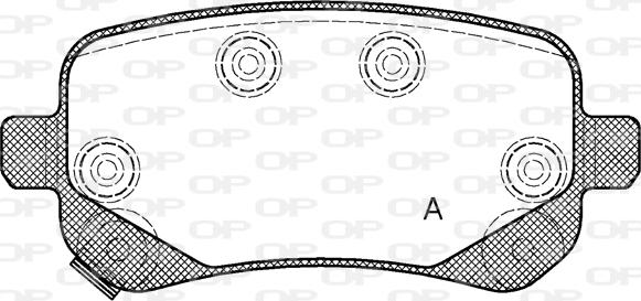 Open Parts BPA1095.02 - Kit pastiglie freno, Freno a disco autozon.pro