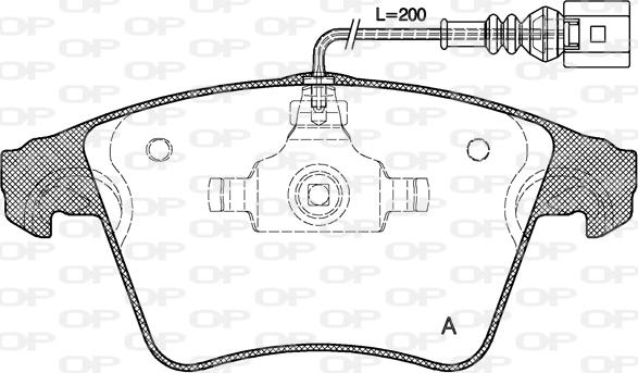 Open Parts BPA1045.01 - Kit pastiglie freno, Freno a disco autozon.pro