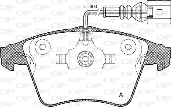 Open Parts BPA1045.22 - Kit pastiglie freno, Freno a disco autozon.pro