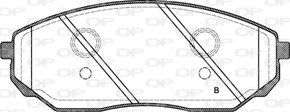 Open Parts BPA1041.02 - Kit pastiglie freno, Freno a disco autozon.pro