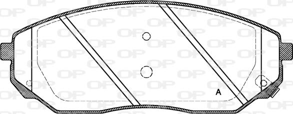 Open Parts BPA1041.02 - Kit pastiglie freno, Freno a disco autozon.pro