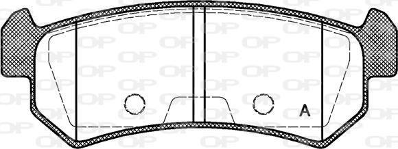 Open Parts BPA1048.00 - Kit pastiglie freno, Freno a disco autozon.pro