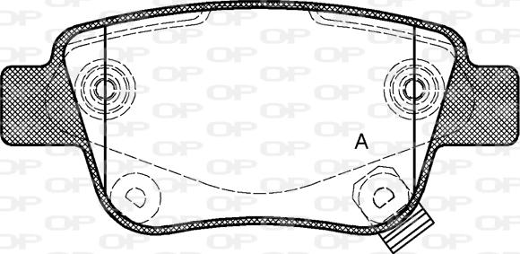 Open Parts BPA1047.02 - Kit pastiglie freno, Freno a disco autozon.pro