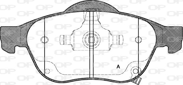 Open Parts BPA1054.02 - Kit pastiglie freno, Freno a disco autozon.pro