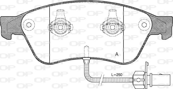 Open Parts BPA1056.02 - Kit pastiglie freno, Freno a disco autozon.pro