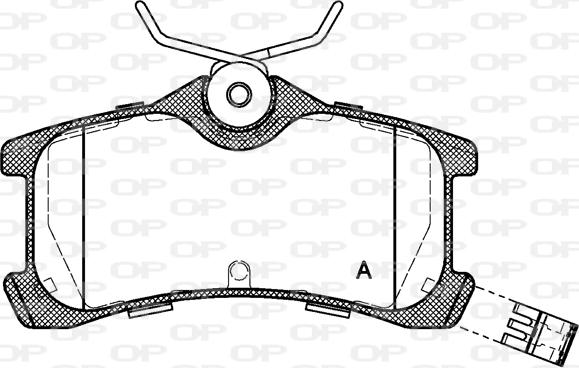 Open Parts BPA1050.02 - Kit pastiglie freno, Freno a disco autozon.pro