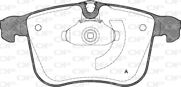 Open Parts BPA1053.00 - Kit pastiglie freno, Freno a disco autozon.pro